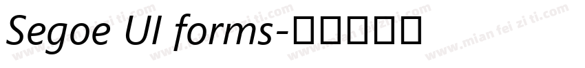 Segoe UI forms字体转换